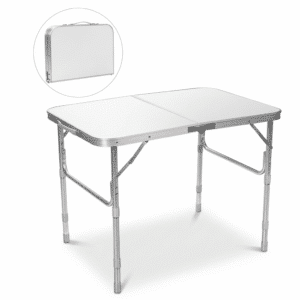 MESA PLEGABLE CON PORTA-VASOS