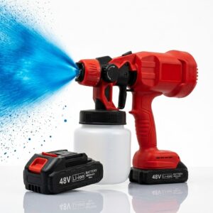 Pistola de Pintura Eléctrica 2 Batería de 48V | Acabado Profesional Sin Esfuerzo