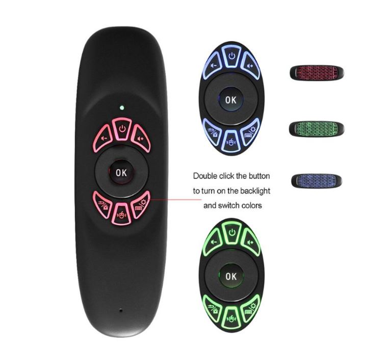 Control y teclado para television inalambrico multifuncional RGB para  television