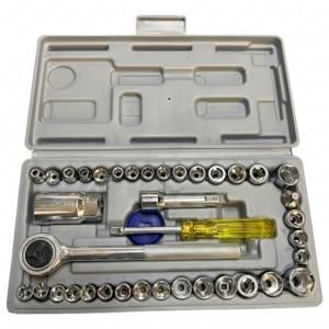 Kit de Llaves de Tubo Multiusos 40 Piezas para Taller Mecánico