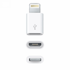 Adaptador de micro USB V8 a conector lightning iPhone